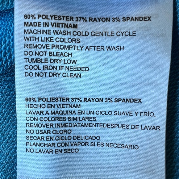 NWT! Skechers short sleeve blue soft french terry tunic top - Picture 5 of 5